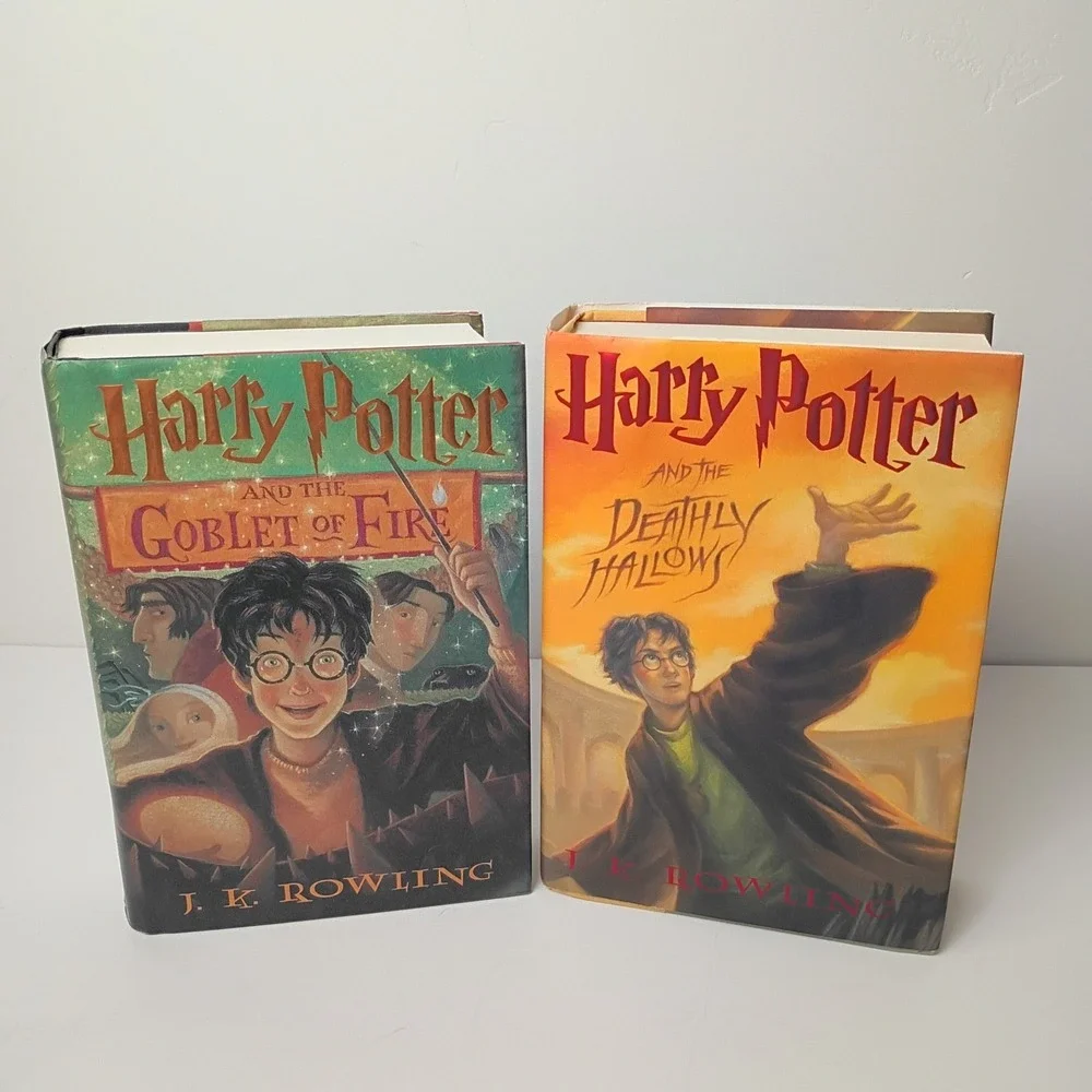 Harry Potter HC Lot - Books 4 and 7 JK Rowling - Goblet of Fire, Deathly Hallows
